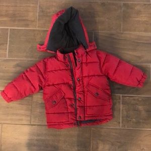 Baby gap boys red winter jacket